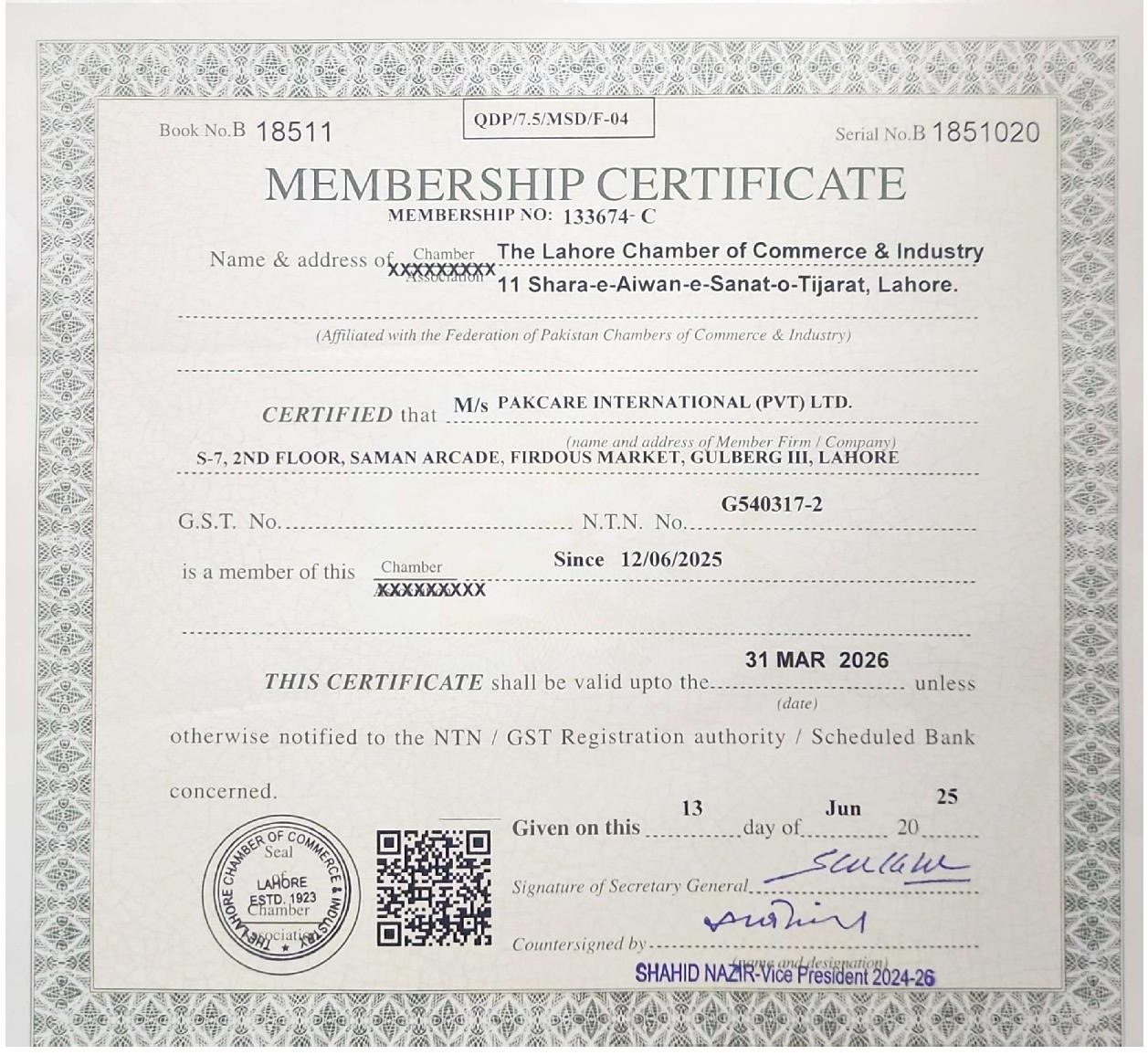 Certificate 3