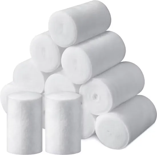 Stack of easy roll cotton