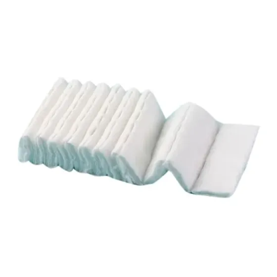 Zig zag folded cotton