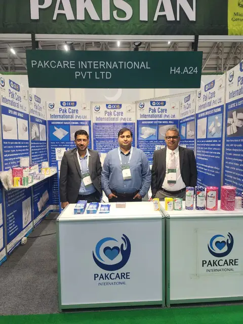 The Pak Care team at stand H4.A24 in the Pakistan pavilion