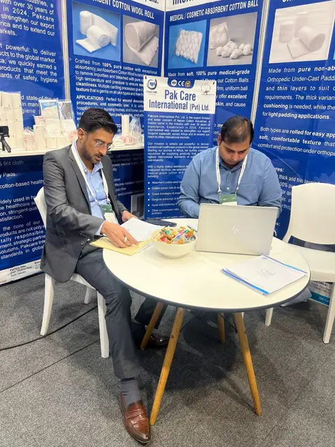 The Pak Care team working through orders at the stand